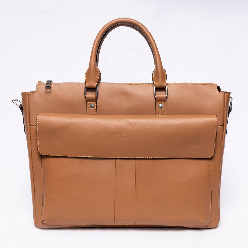 CHIC TAN LAPTOP BAG