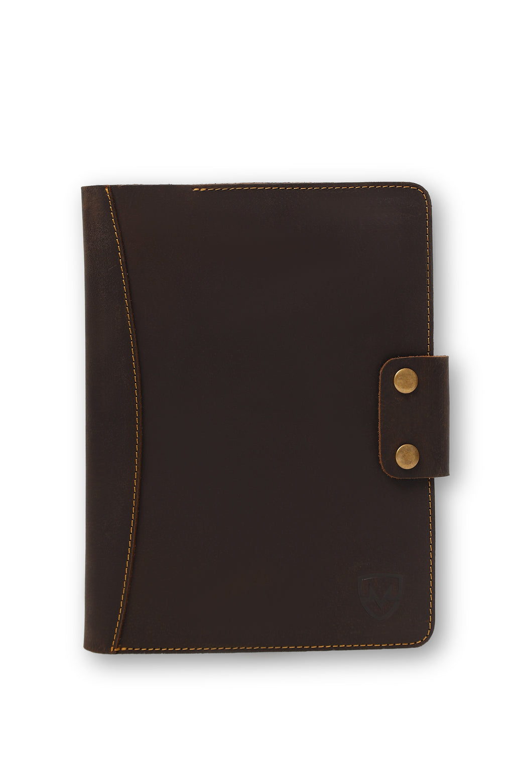 Personalized A4 Leather Portfolio Organizer for Men & Women – Professional Padfolio with Zipper Closure, Resume & Document Holder, Refillable Writing Journal Binder for Business, Meetings & Travel