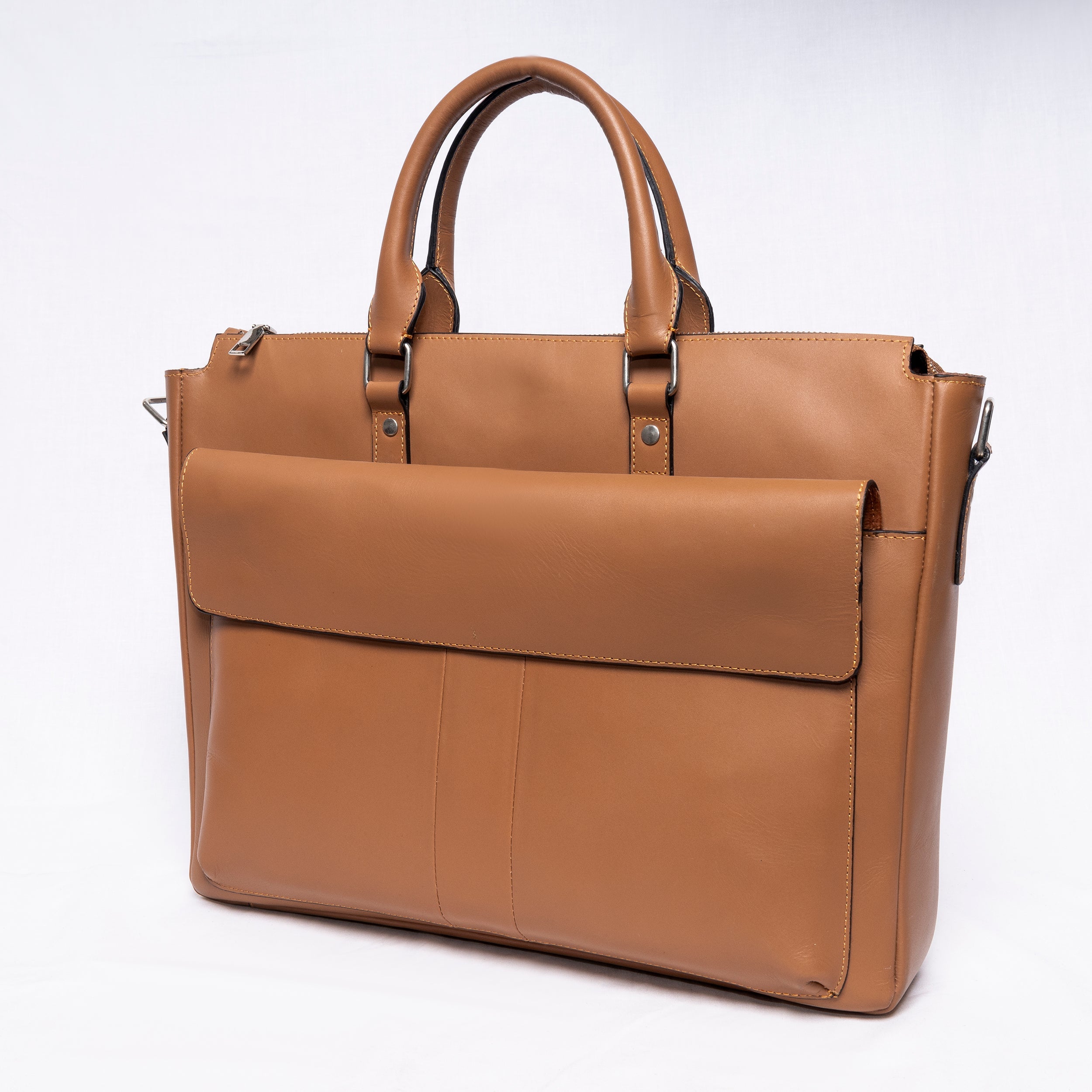 CHIC TAN LAPTOP BAG