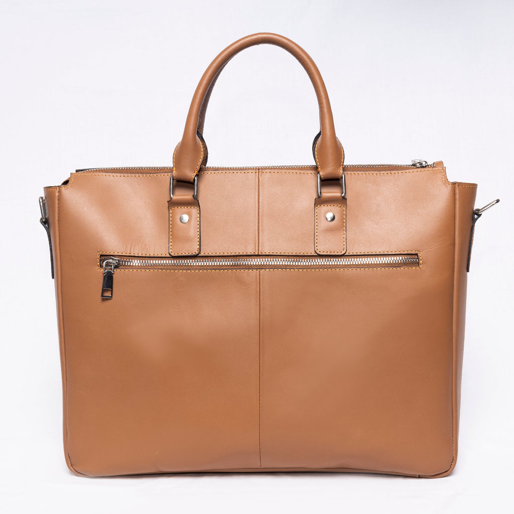 CHIC TAN LAPTOP BAG