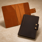 Personalized A4 Leather Portfolio Organizer for Men & Women – Professional Padfolio with Zipper Closure, Resume & Document Holder, Refillable Writing Journal Binder for Business, Meetings & Travel