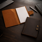 Personalized A4 Leather Portfolio Organizer for Men & Women – Professional Padfolio with Zipper Closure, Resume & Document Holder, Refillable Writing Journal Binder for Business, Meetings & Travel