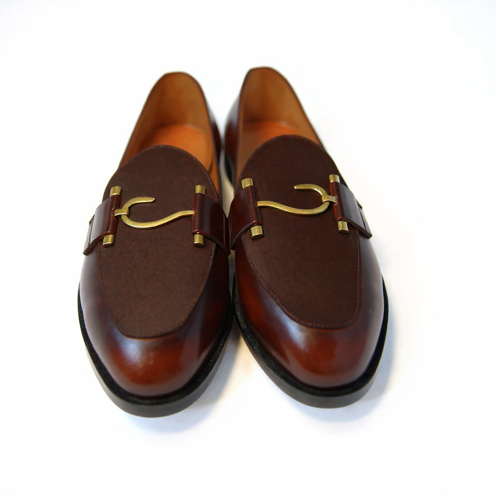 Brown mens dress leather shoes elegant formal footwear for professional use