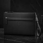 Genuine Leather Clutch Wristlet Pouch