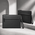 Genuine Leather Clutch Wristlet Pouch