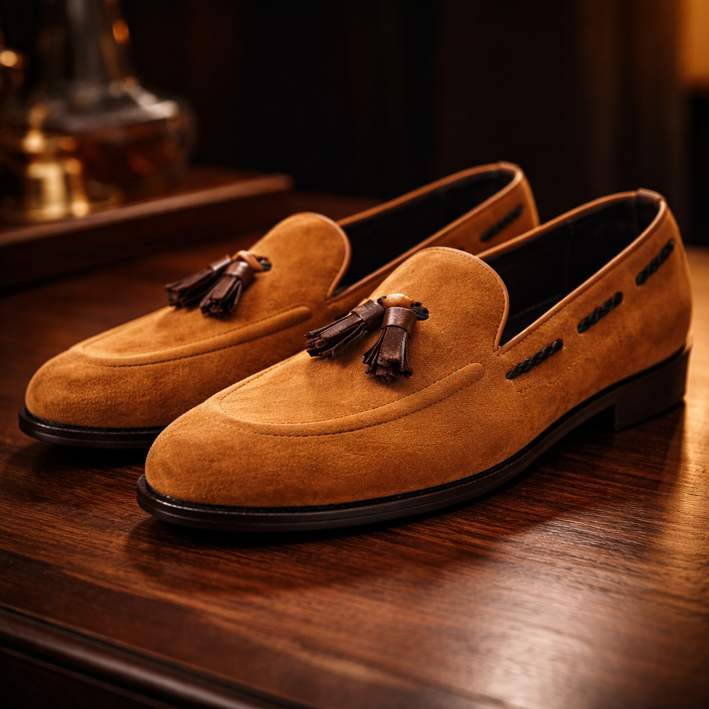 WHITE MEN'S SUEDE FORMAL