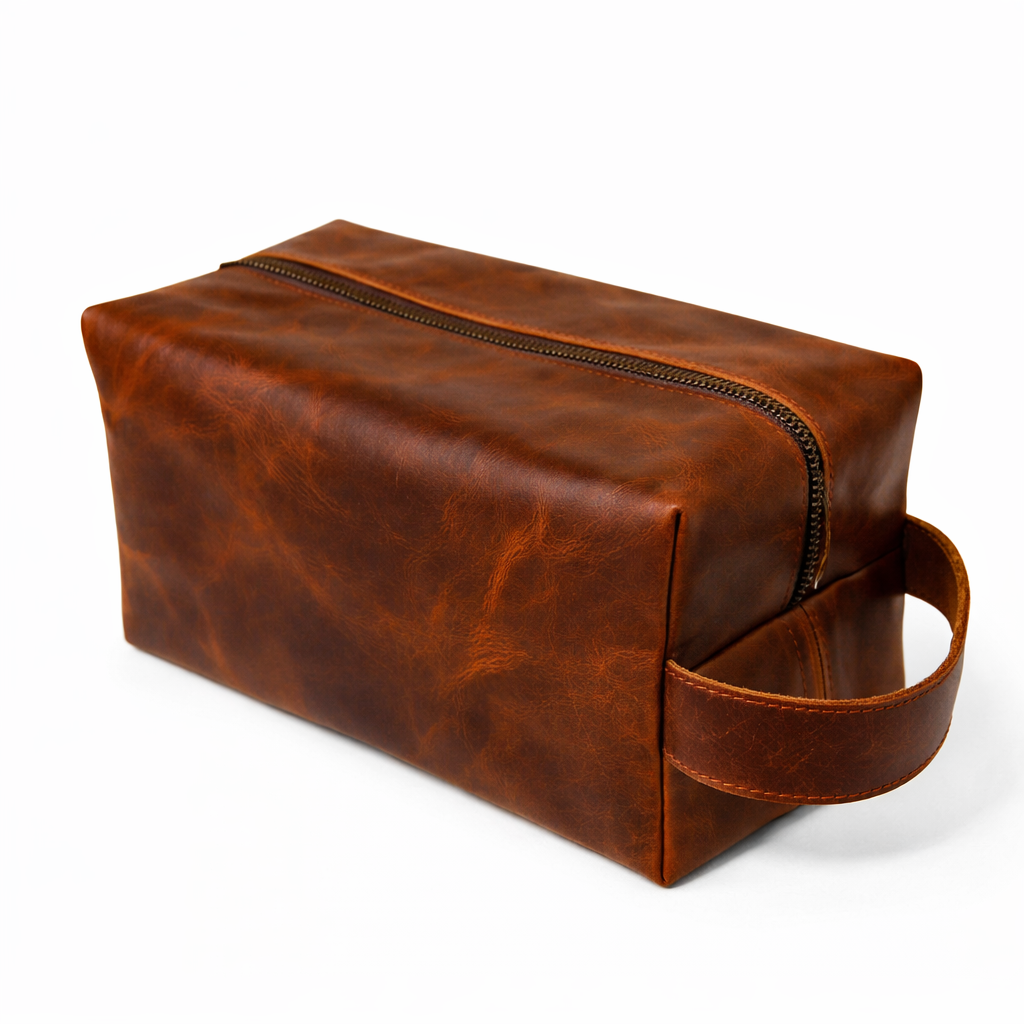 Compact grooming kit bag for men travel toiletry pouch space saving design