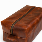 Durable toiletry bag for men leather travel organizer long lasting quality