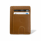 Genuine leather card holder for men in Texas USA slim minimalist wallet