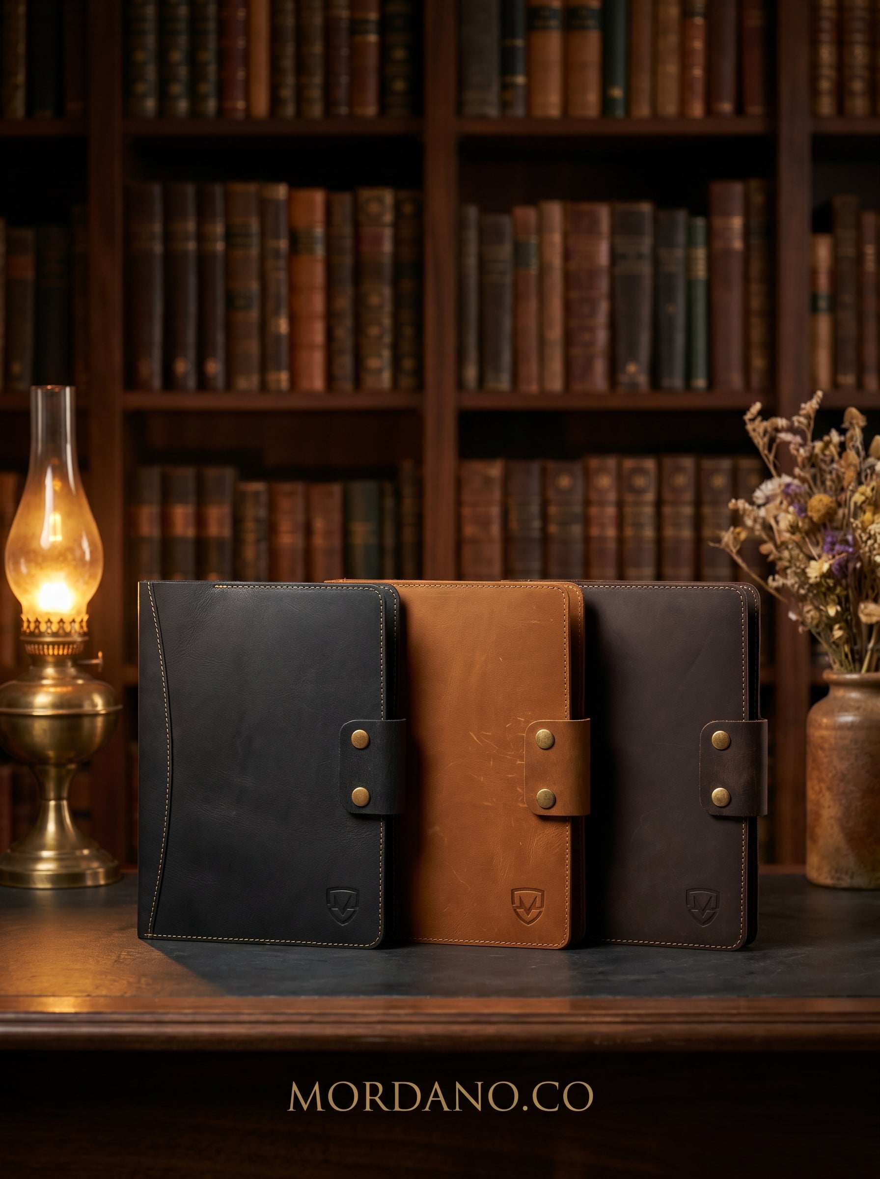 Personalized A4 Leather Portfolio Organizer for Men & Women – Professional Padfolio with Zipper Closure, Resume & Document Holder, Refillable Writing Journal Binder for Business, Meetings & Travel
