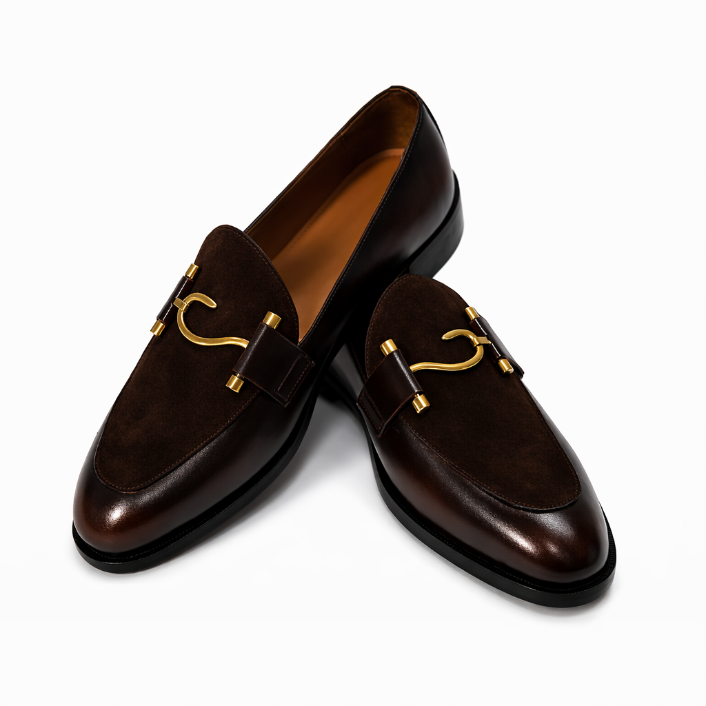 High quality mens leather dress shoes formal style durable and comfortable fit